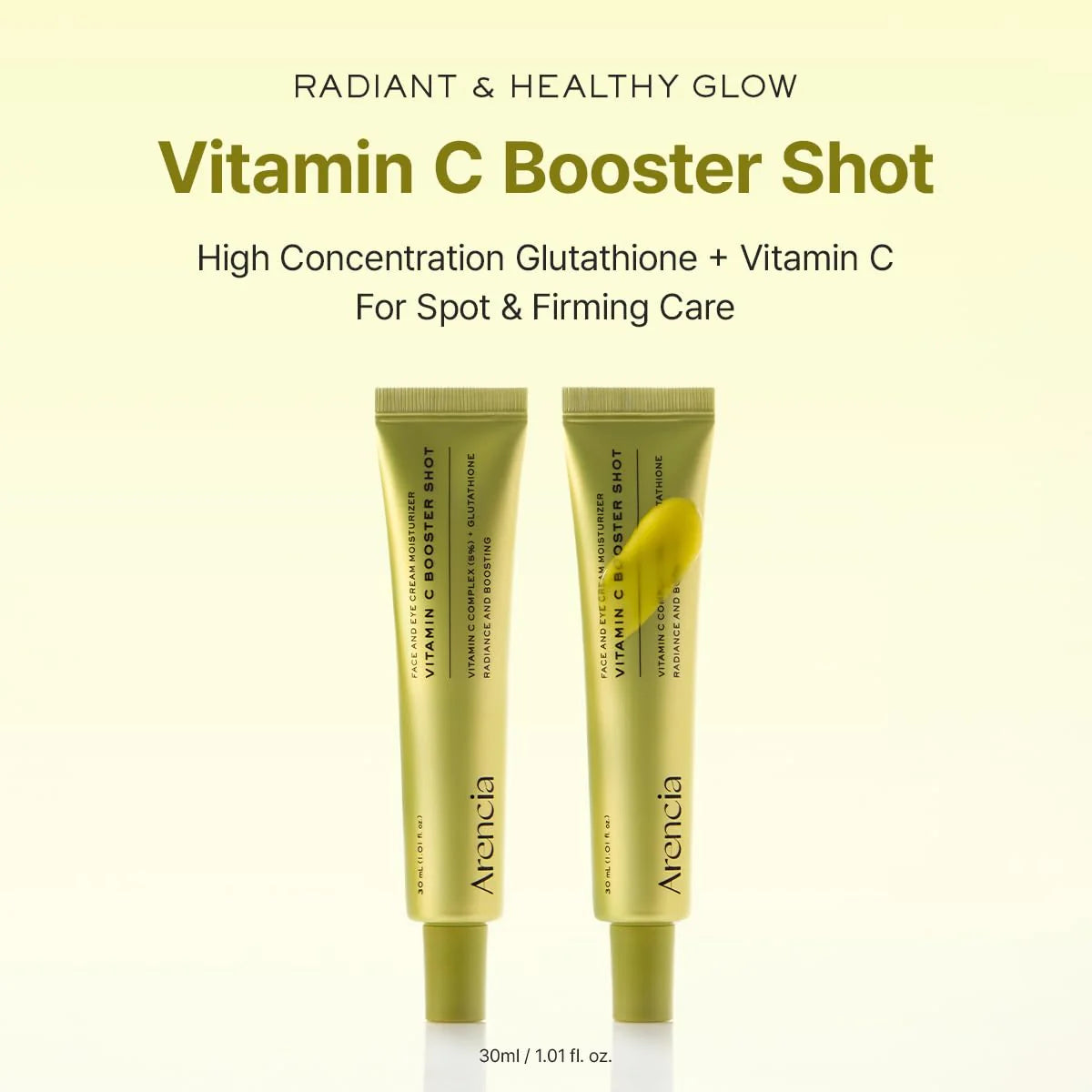 Arencia Vitamin C Booster Shot – Radiance Boosting Face Moisturizer - 30ml