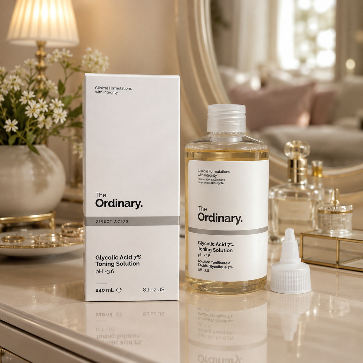 The Ordinary Glycolic Acid 7% Toning Solution Exfoliating Toner for Brighter & Smoother Skin