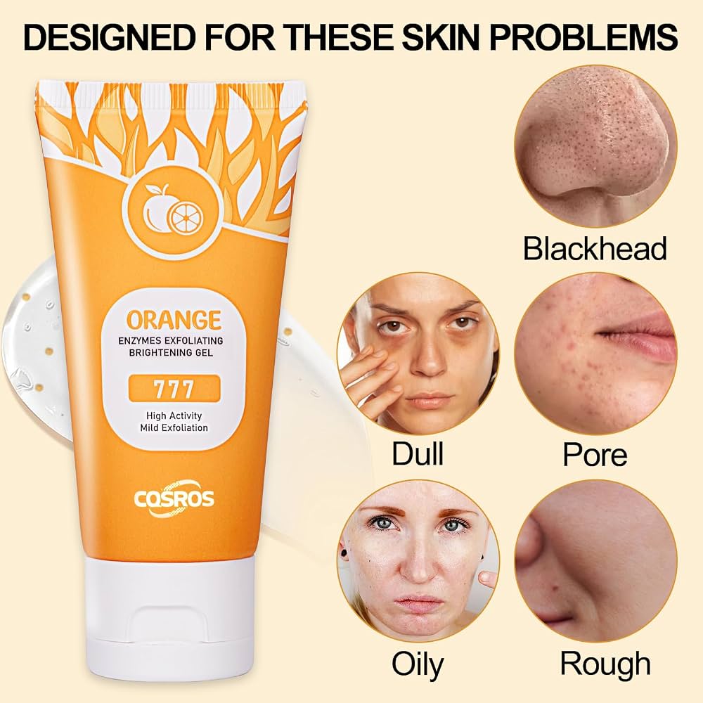 Orange Enzyme Exfoliating Gel – Brightening Citrus Skincare (80g)