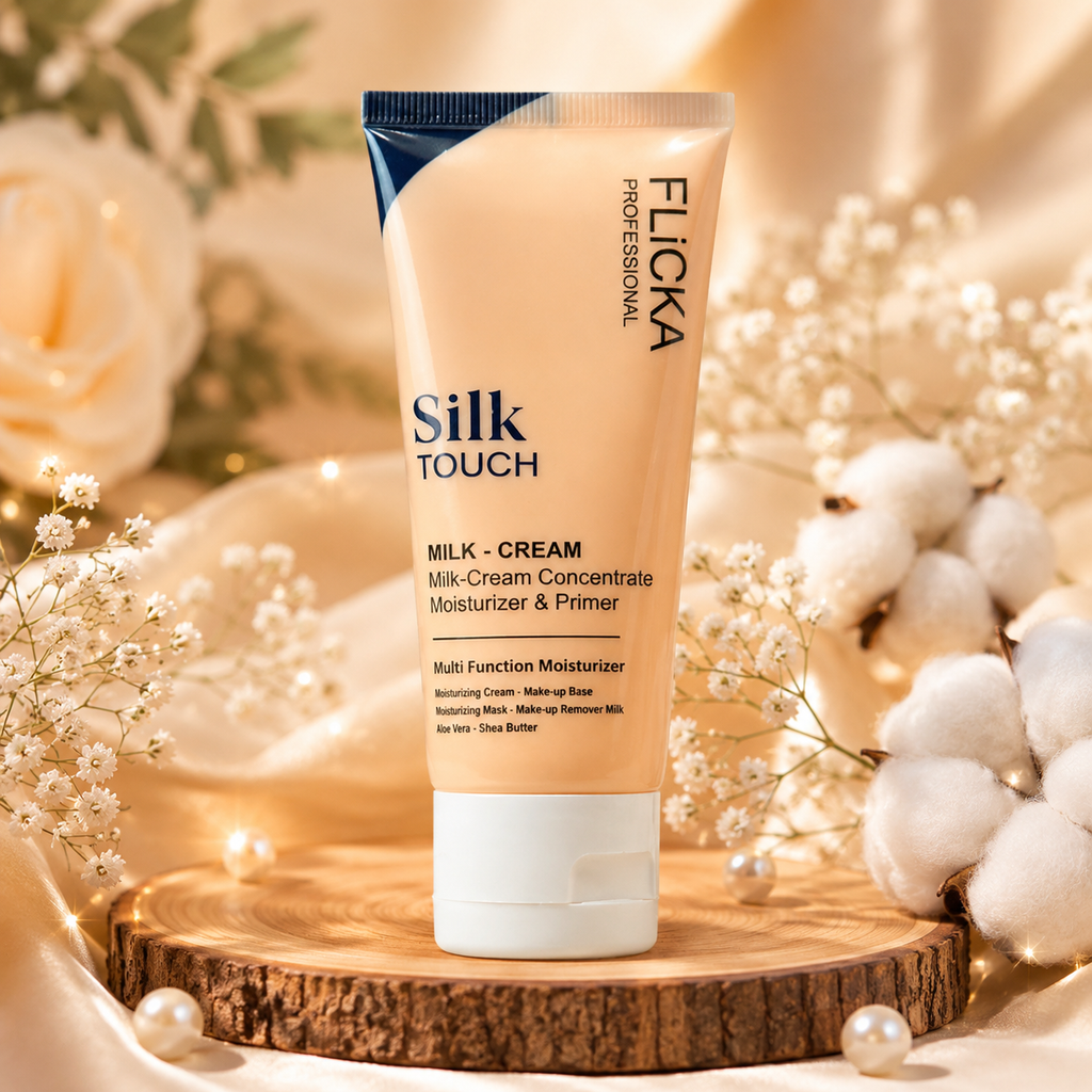 FLICKA Silk Touch Milk-Cream – 3-in-1 Moisturizer, Primer & Makeup Base (60g)