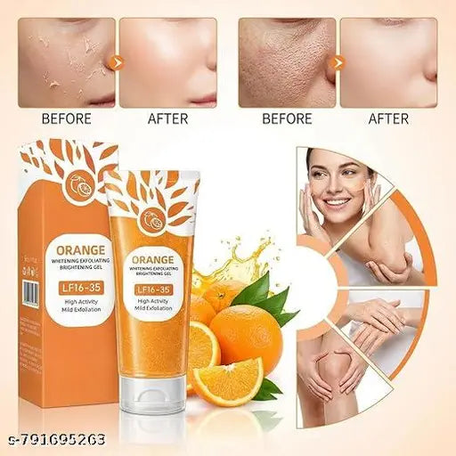 Orange Enzyme Exfoliating Gel – Brightening Citrus Skincare (80g)